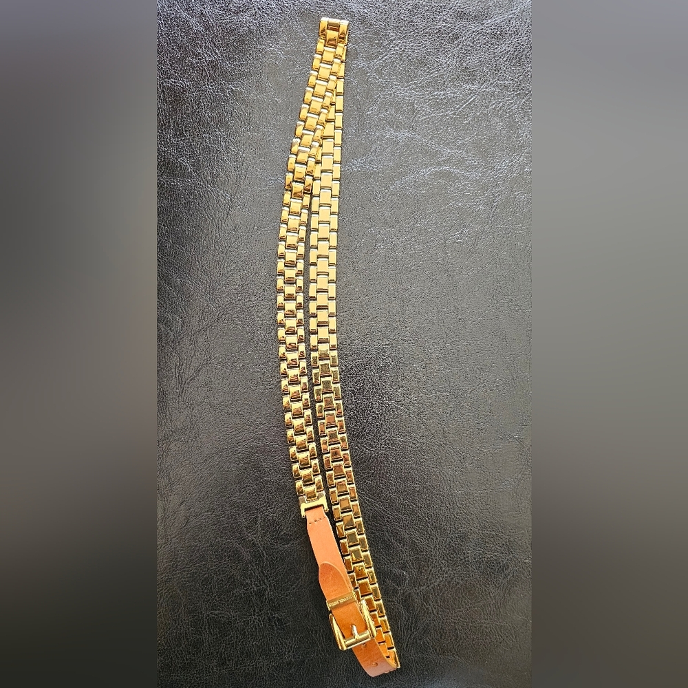 Gold Tone Chain Belt Michael Kors